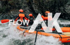 Whitewater Rafting on Sixmile Creek near Anchorage Alaska is provided by Flow AK of Hope, Alaska